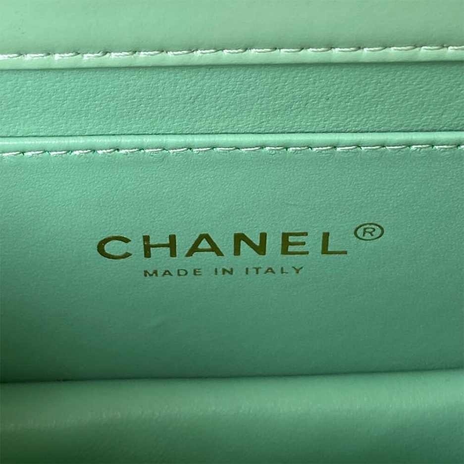 MINI FLAP BAG WITH TOP HANDLE